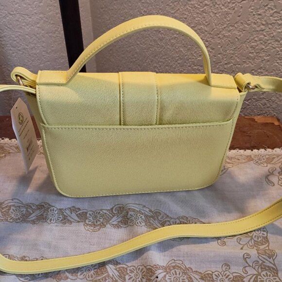 Time and Tru Women's Vida Crossbody Bag, Bright Yellow - Picture 2 of 7
